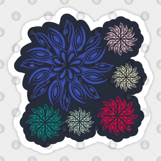 Floral Motif Sticker by radeckari25